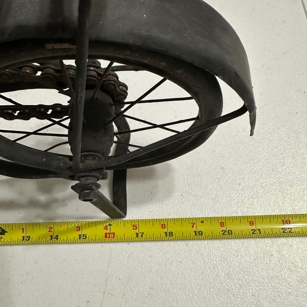VTG Handcrafted Bicycle Sculpture Wood Metal Functional Display Model Decor Art - Picture 11 of 14